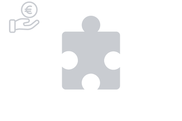 Graues Puzzleteil mit Icon Gehalt